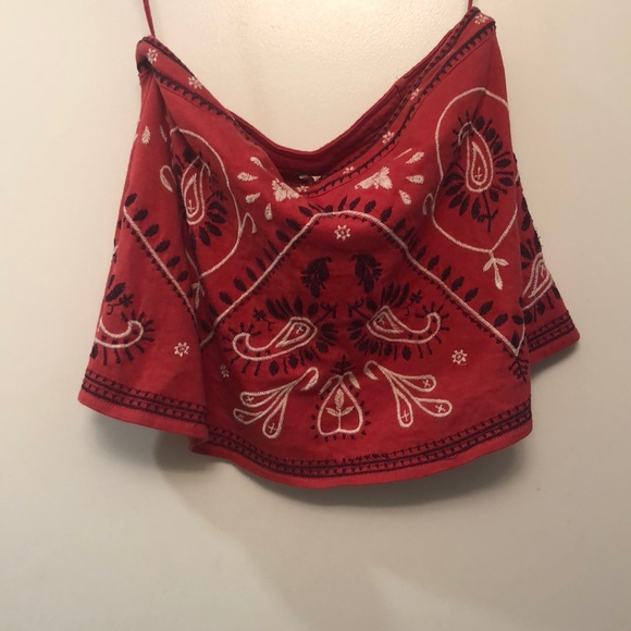 Free People Tops - Free people red tube top size XS